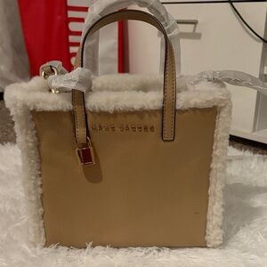 Marc Jacobs Beige Shearling Tote